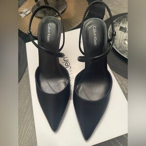 Calvin Klein Black Strappy Heels